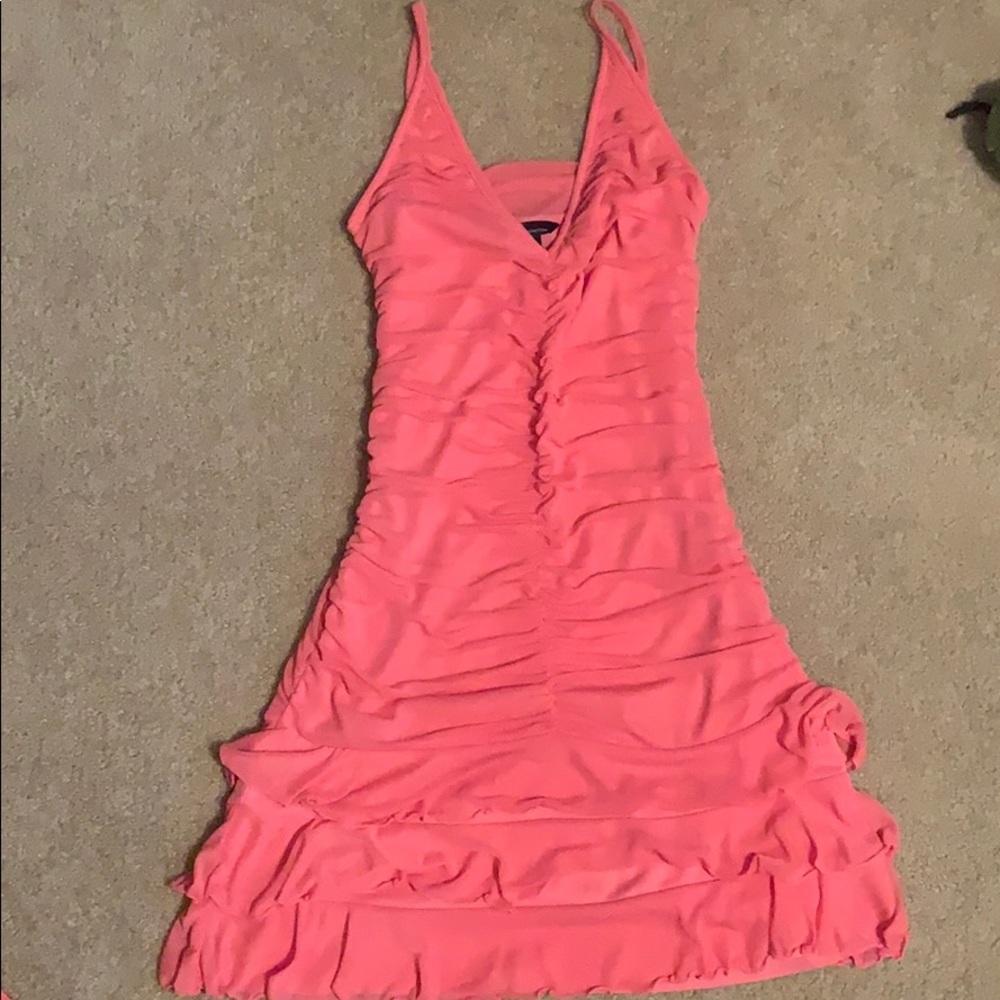 Low cut ruched dress